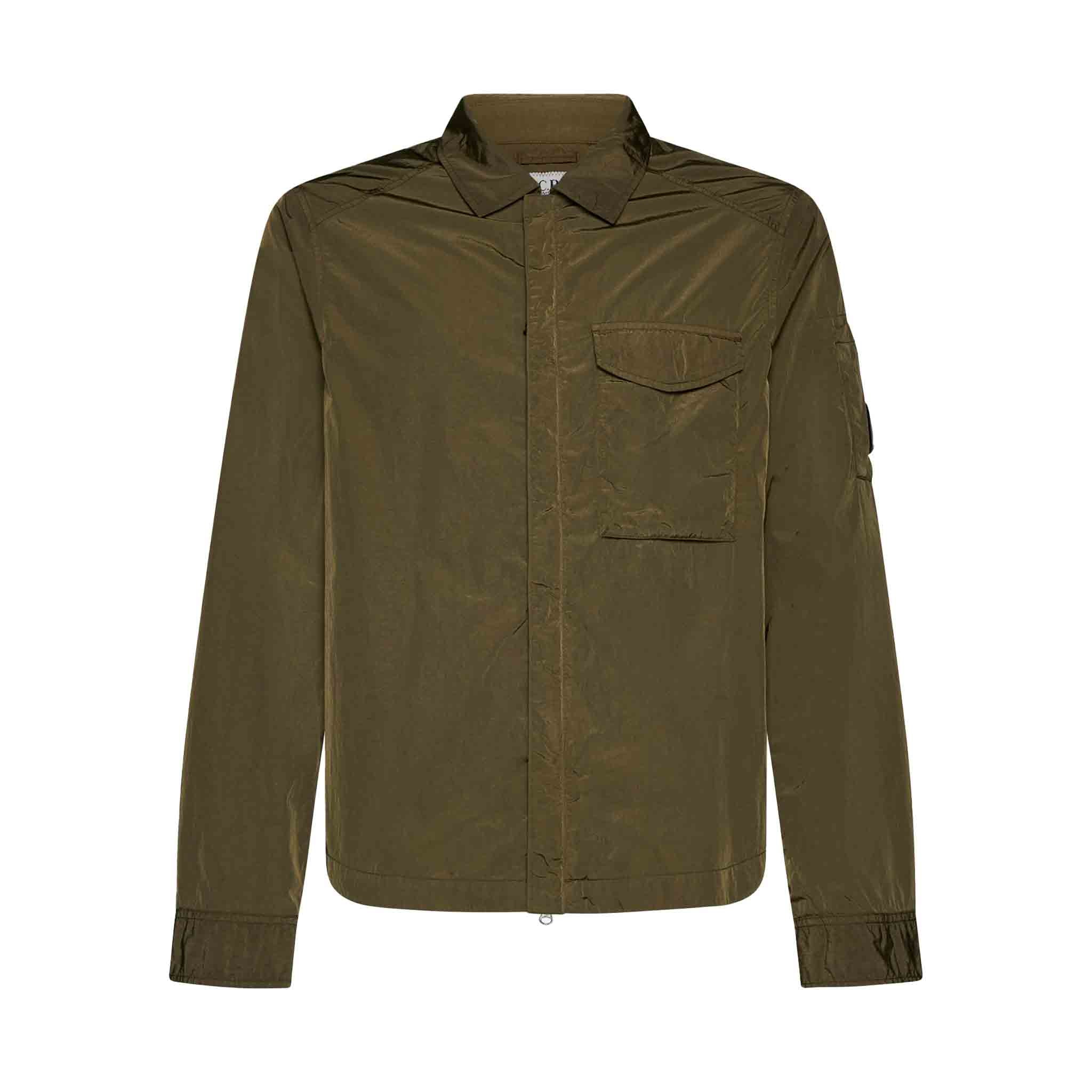 C.P. Company Chrome-R Pocket Overshirt in Ivy Green