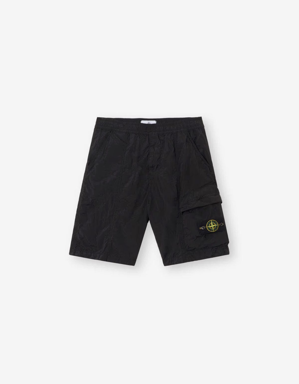 Stone Island Black Nylon Metal Cargo Shorts