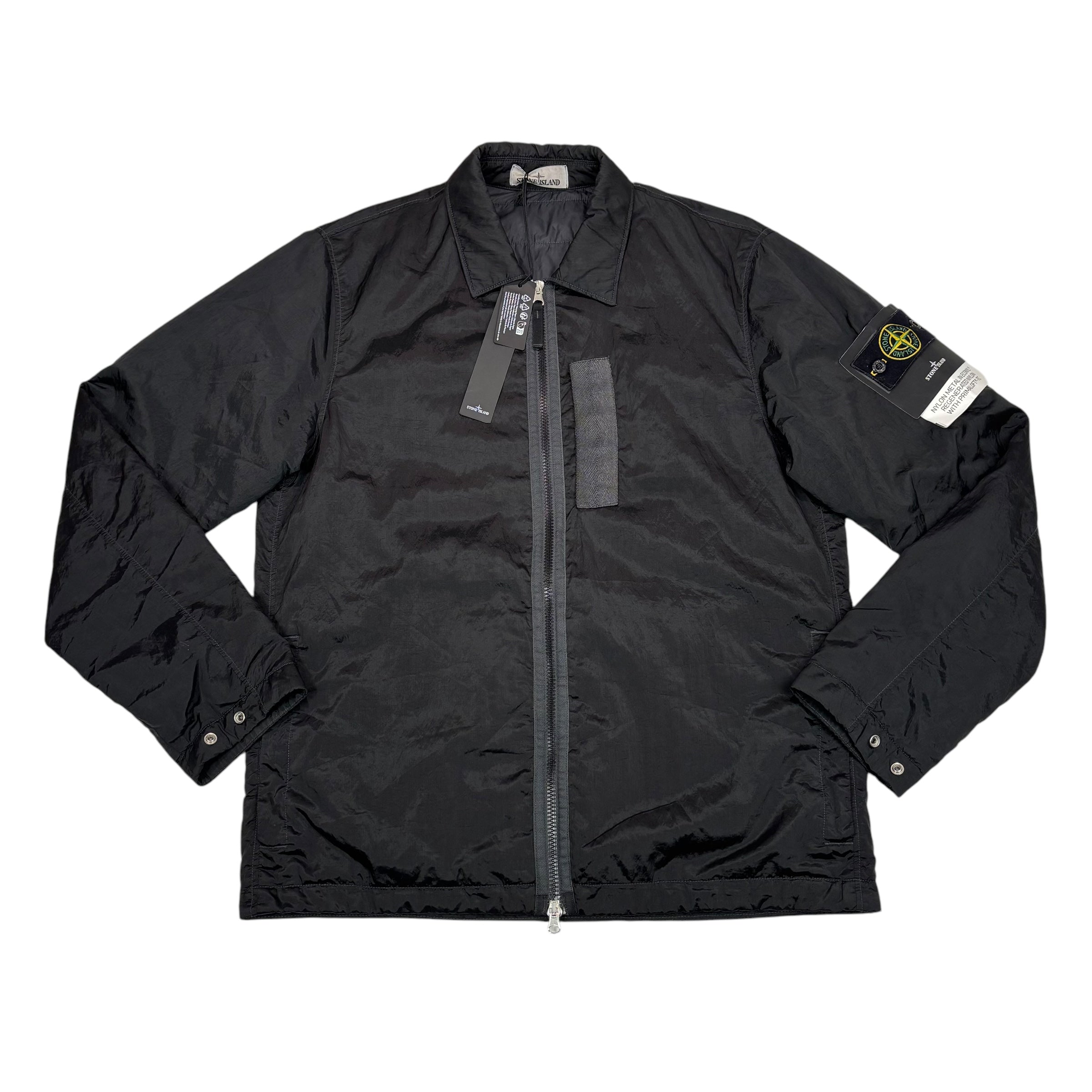 Stone Island Black in Econyl Regenerated Nylon with Primaloft-TC