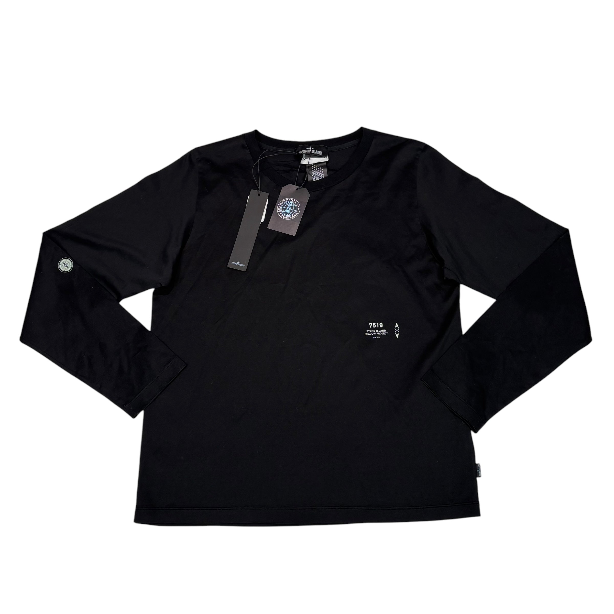 Stone Island Black Long Sleeve Shadow Project Tshirt