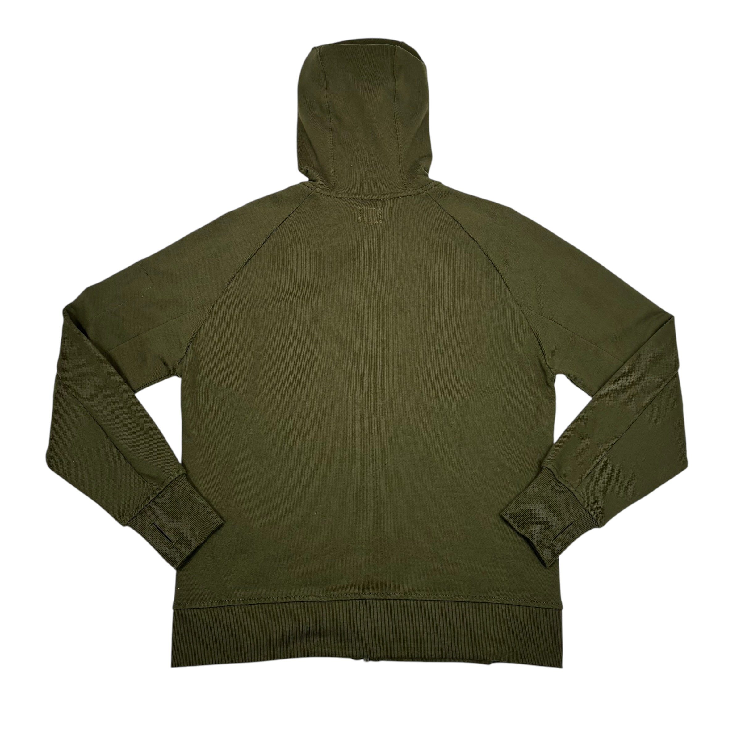 CP Company Duck Green Single Goggle Hooded Zip Up Jacket