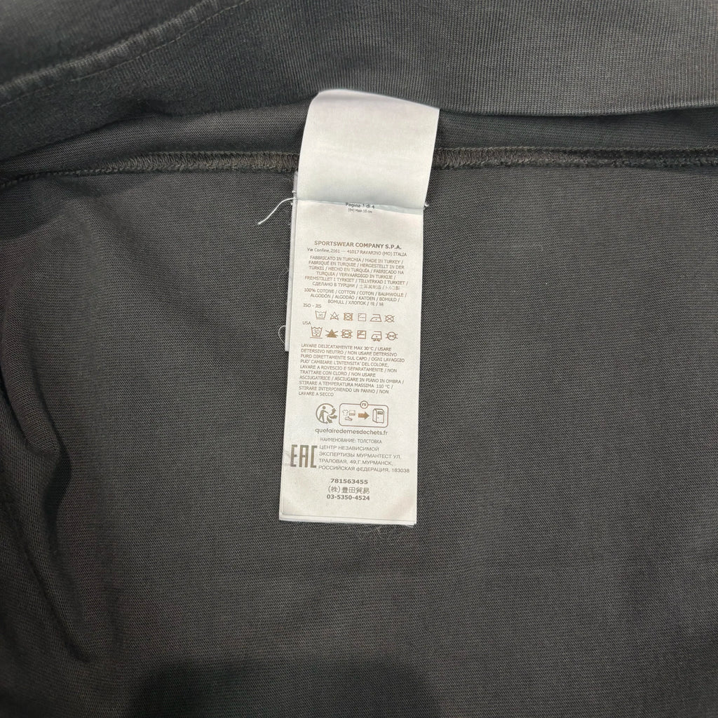 Stone Island Black Embroidered Logo Design Crewneck Jumper