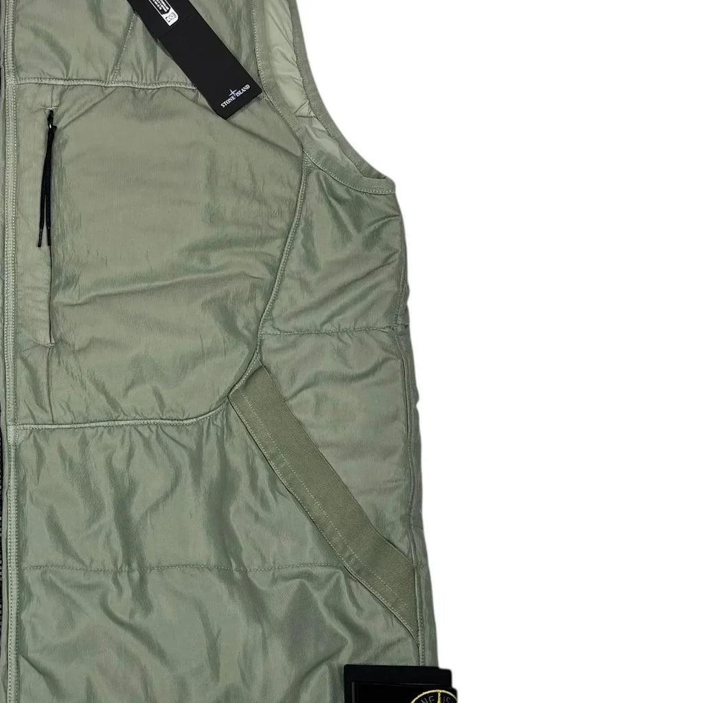 Stone Island Green Run-Proof Nylon Mesh-TC Gilet
