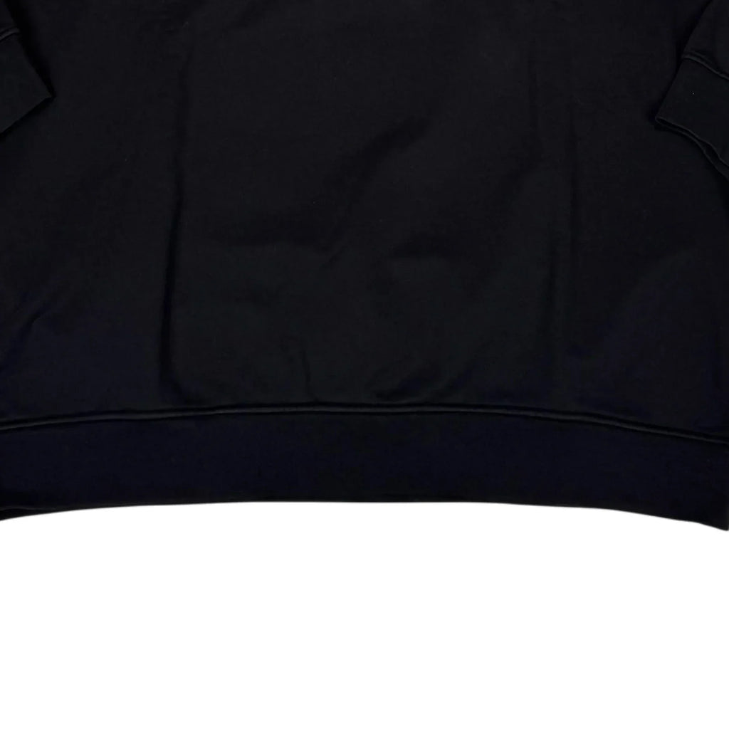 Stone Island Black Embroidered Logo Spell Out Jumper
