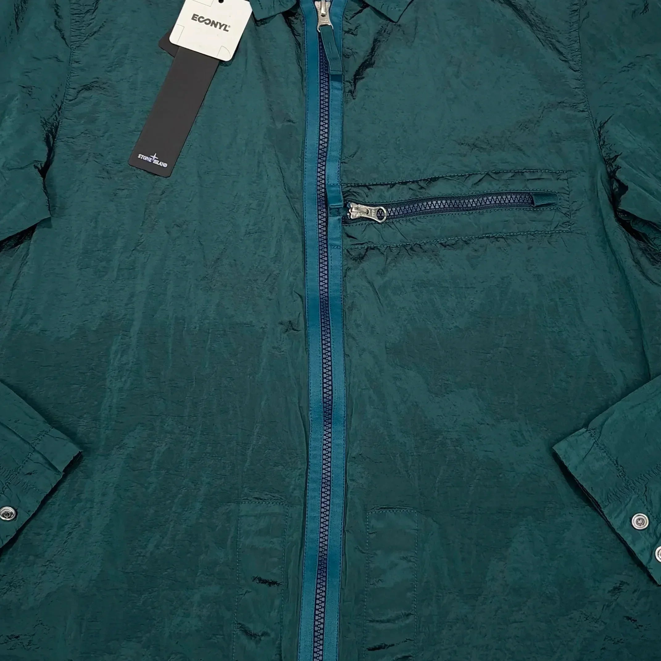 Stone Island Green Zip-up Nylon Metal Jacket Jacket