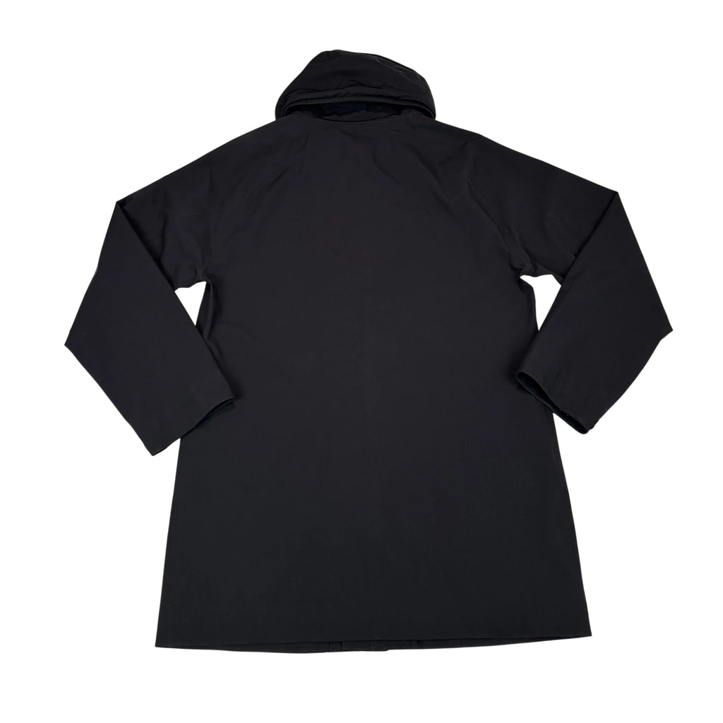 Stone Island Black Marina Logo Waterproof Jacket