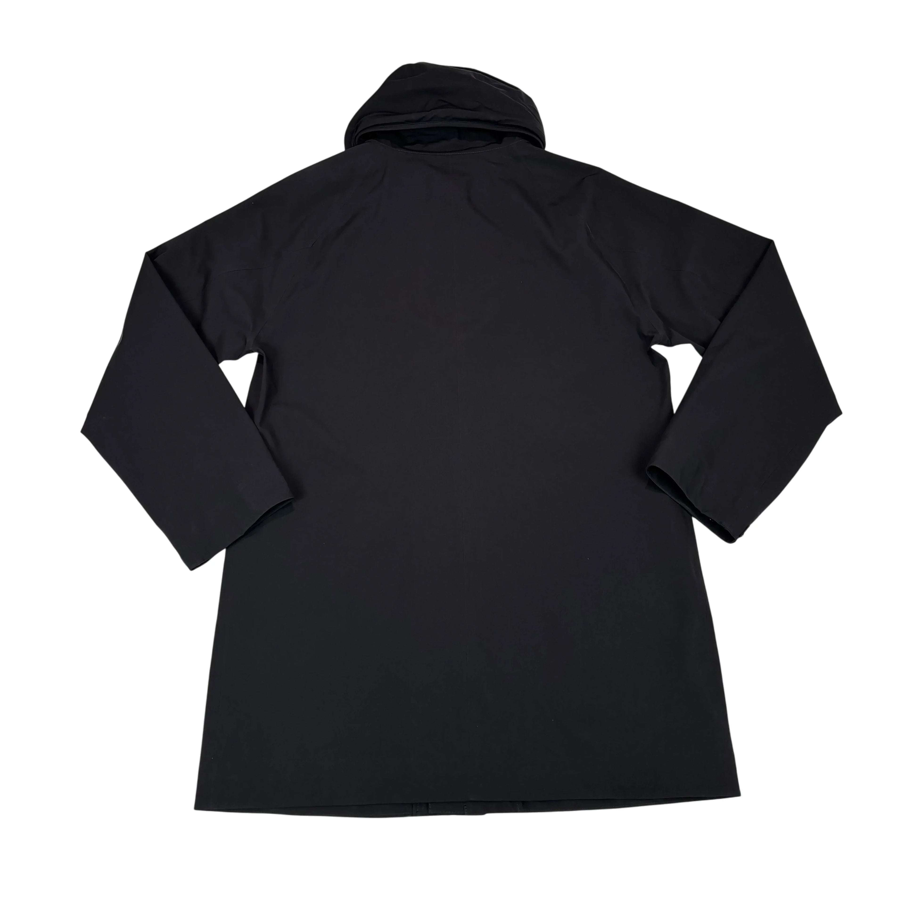 Stone Island Black Marina Logo Waterproof Jacket
