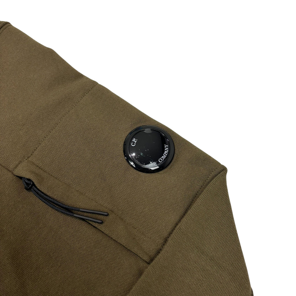 CP Company Green Single Goggle Diagonal Fleece Hoodie