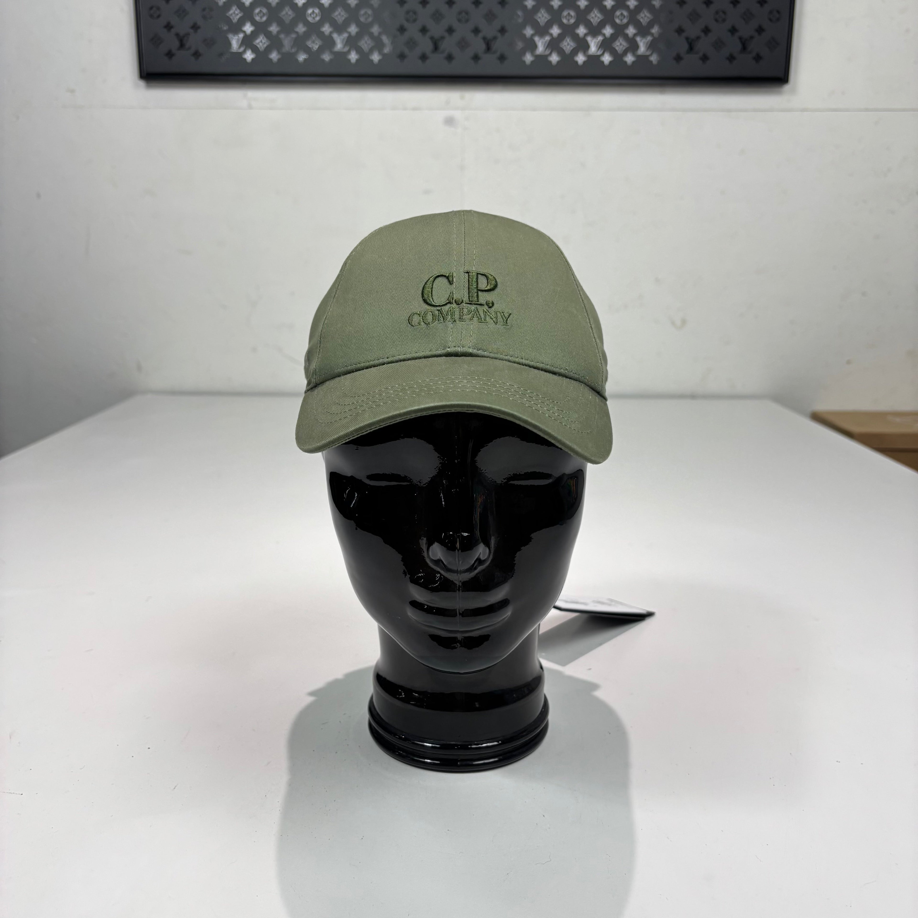 CP Company Military Green Logo Embroidery double Goggle Hat