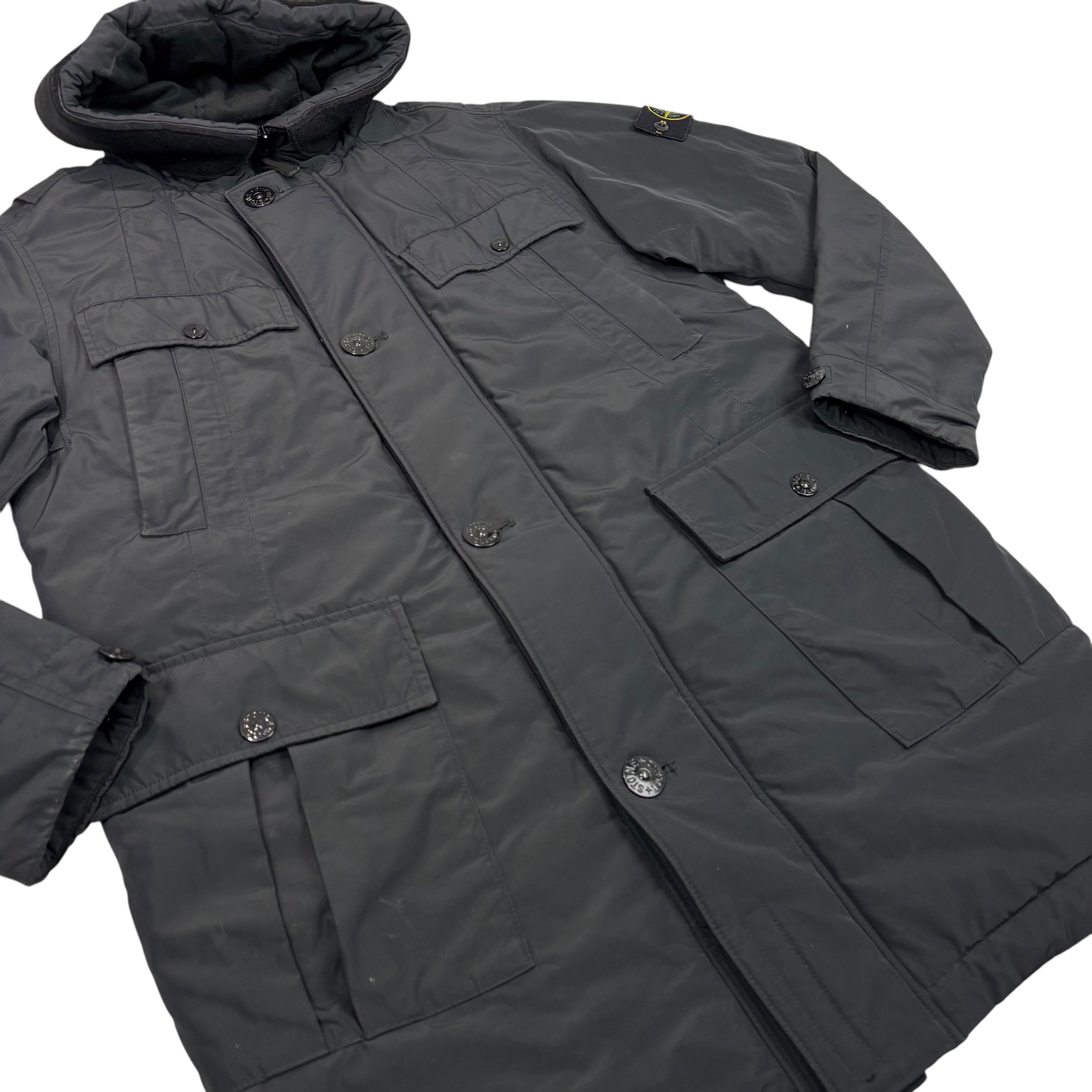 Stone Island Black Micro Reps with Primaloft Insulation Technology Jacket