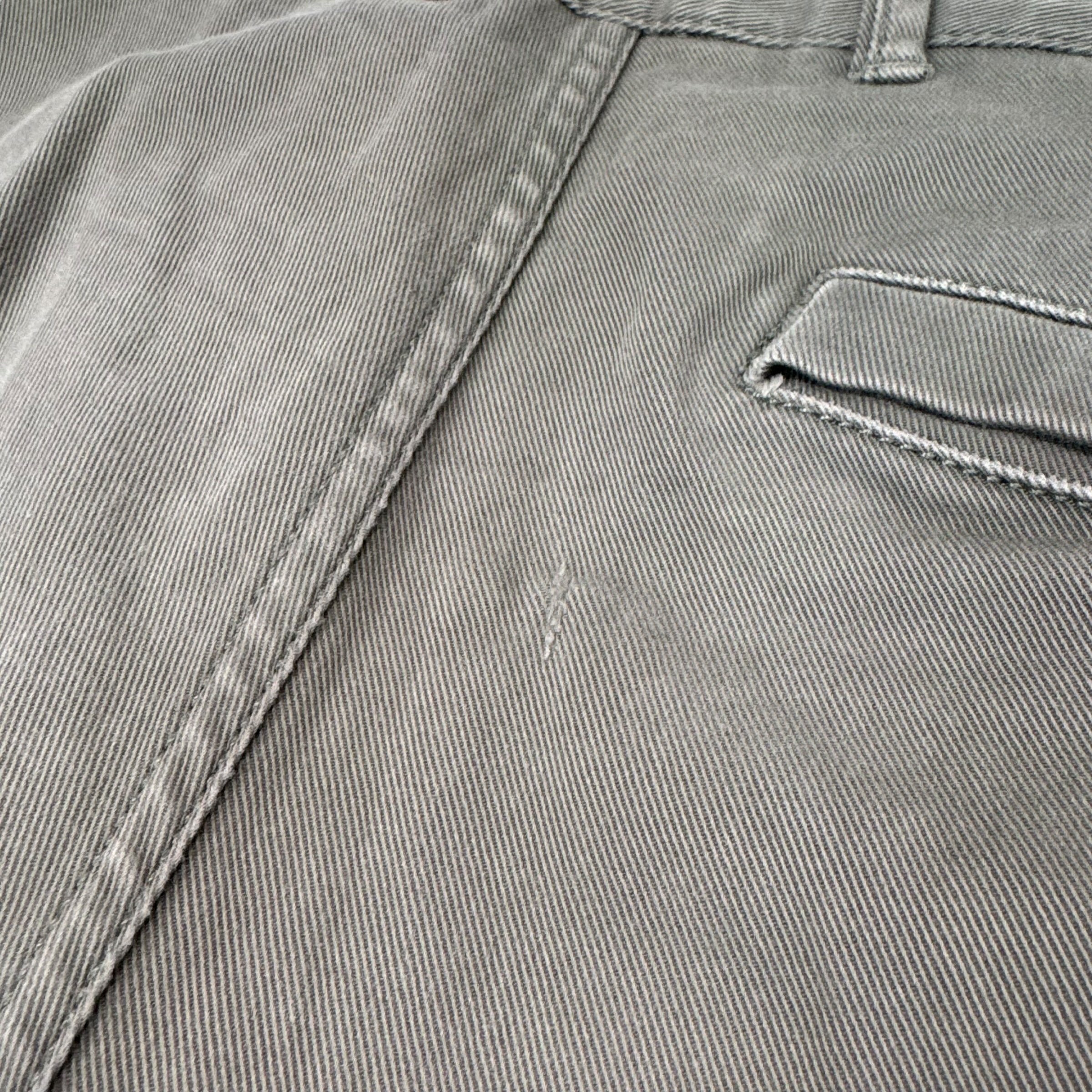 Stone Island Green Diagonal Cotton Compass-Patch Cargo Trousers