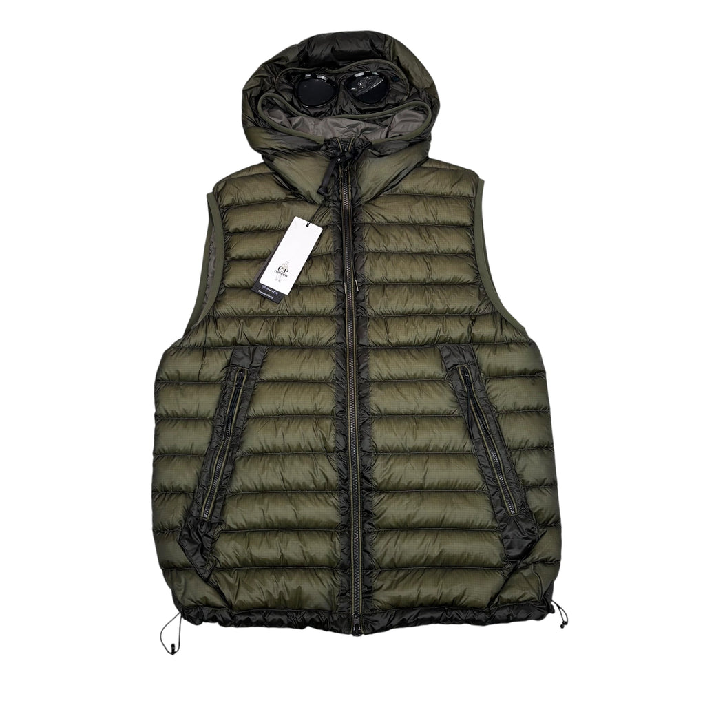 CP Company Duck Green D.D. Shell Double Goggle Gilet