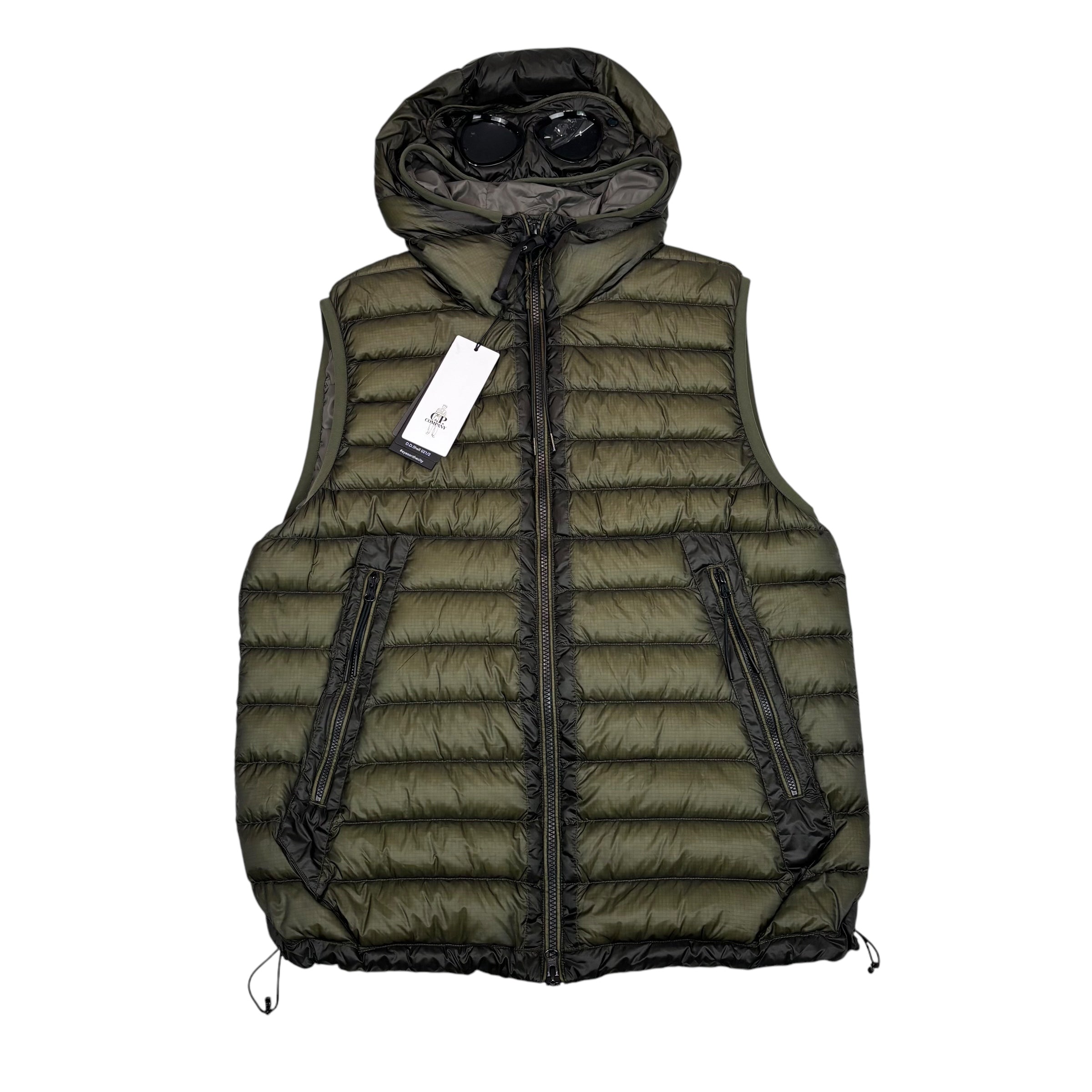 CP Company Duck Green D.D. Shell Double Goggle Gilet