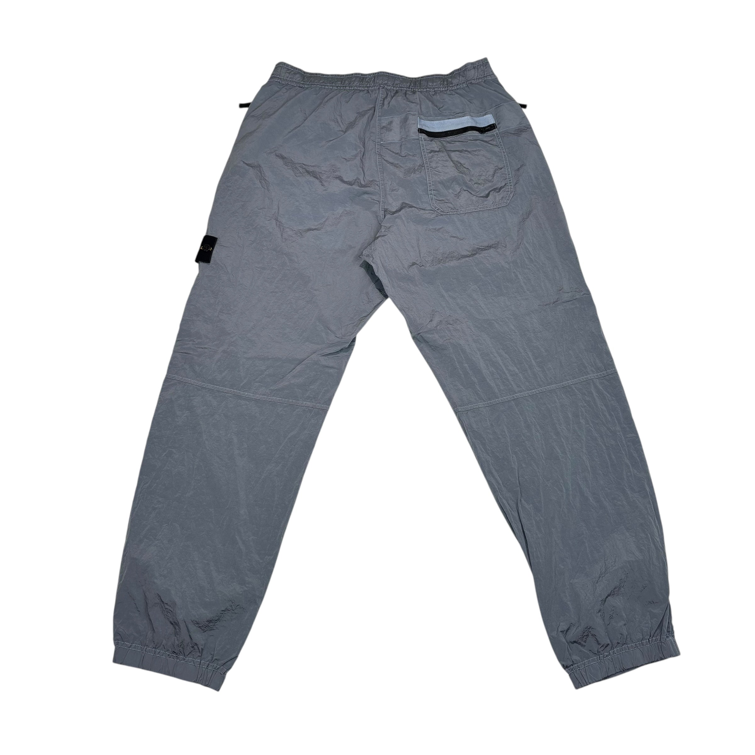 Stone Island Avio Blue Nylon Metal Compass-Patch Trousers