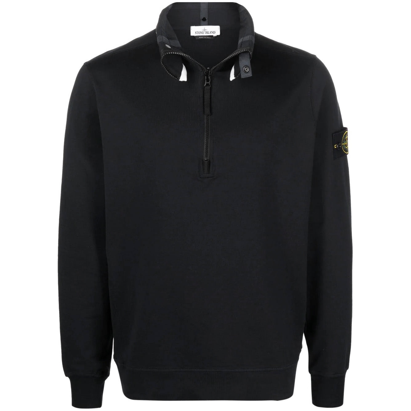 Stone Island Black Half Zip Sweatshirt