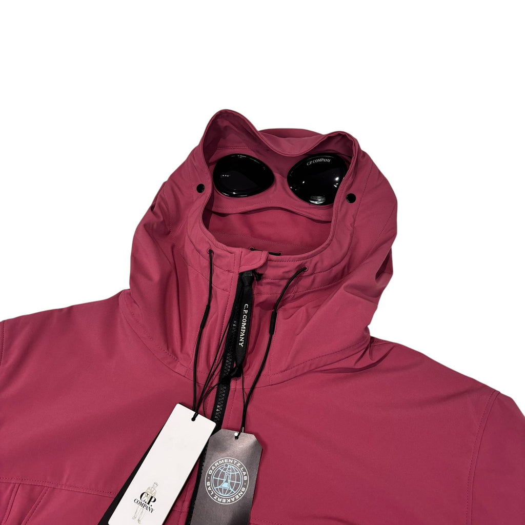 CP Company Pink Double Goggle Soft Shell Jacket