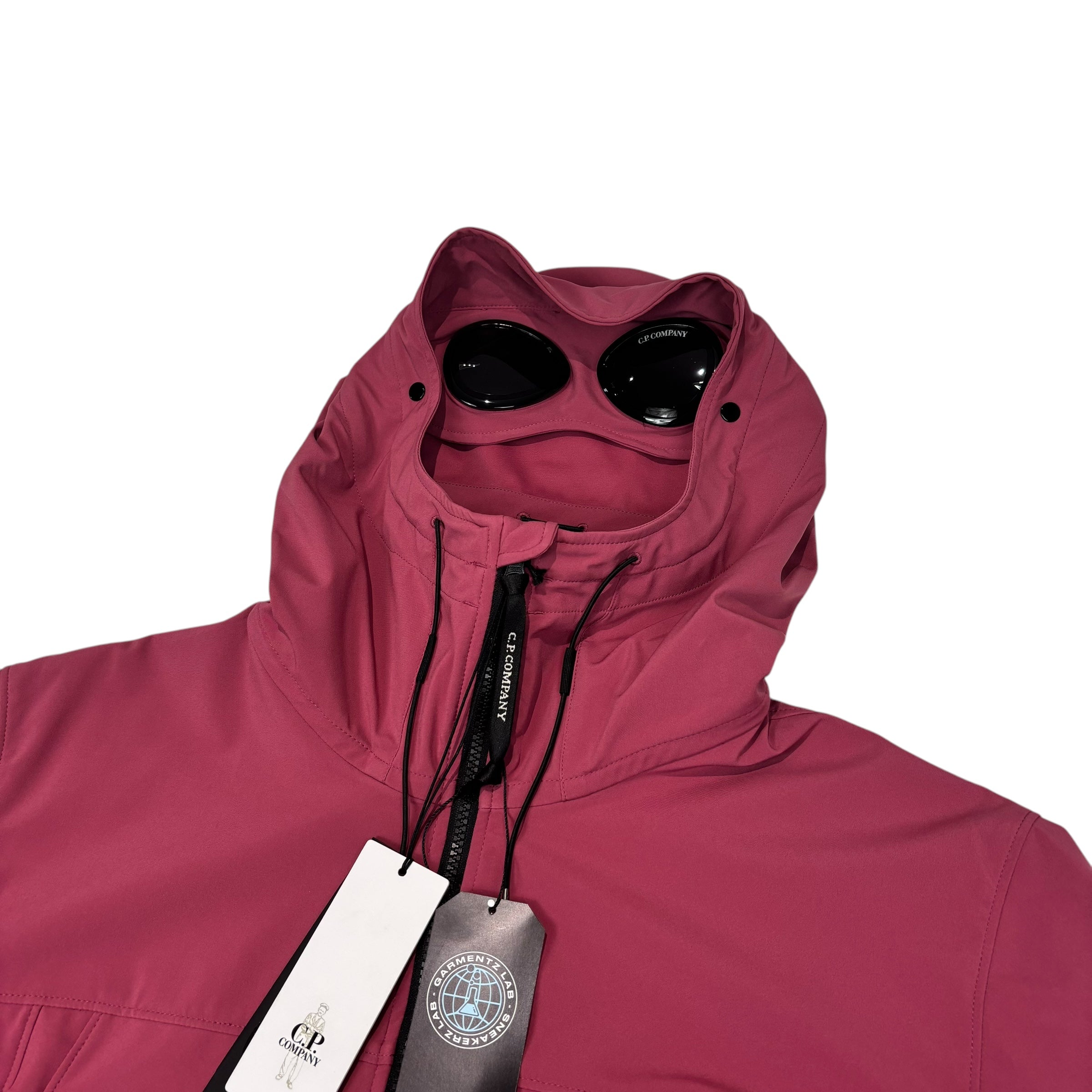CP Company Pink Double Goggle Soft Shell Jacket