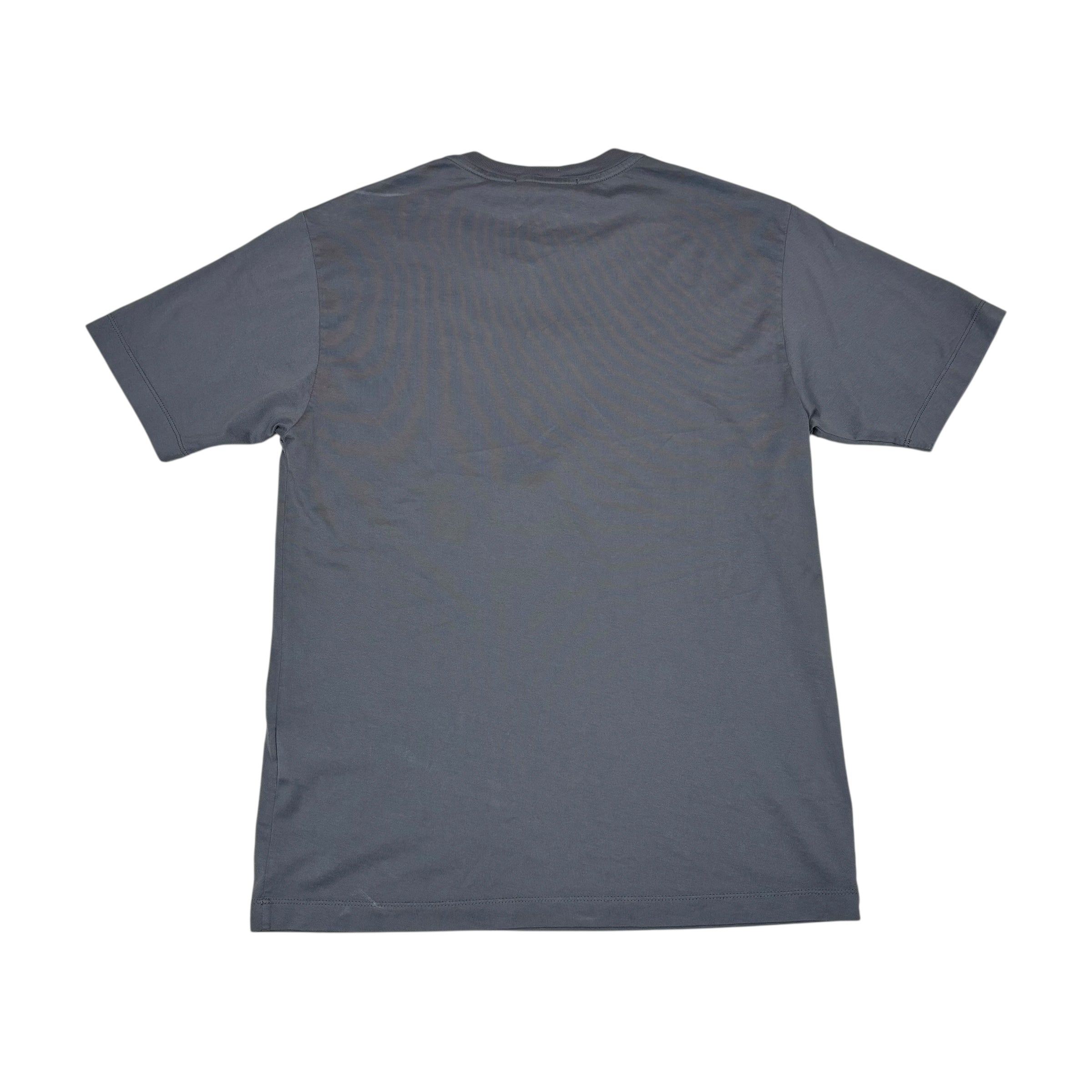 Stone Island Blue Marina Embroidered Logo Tshirt