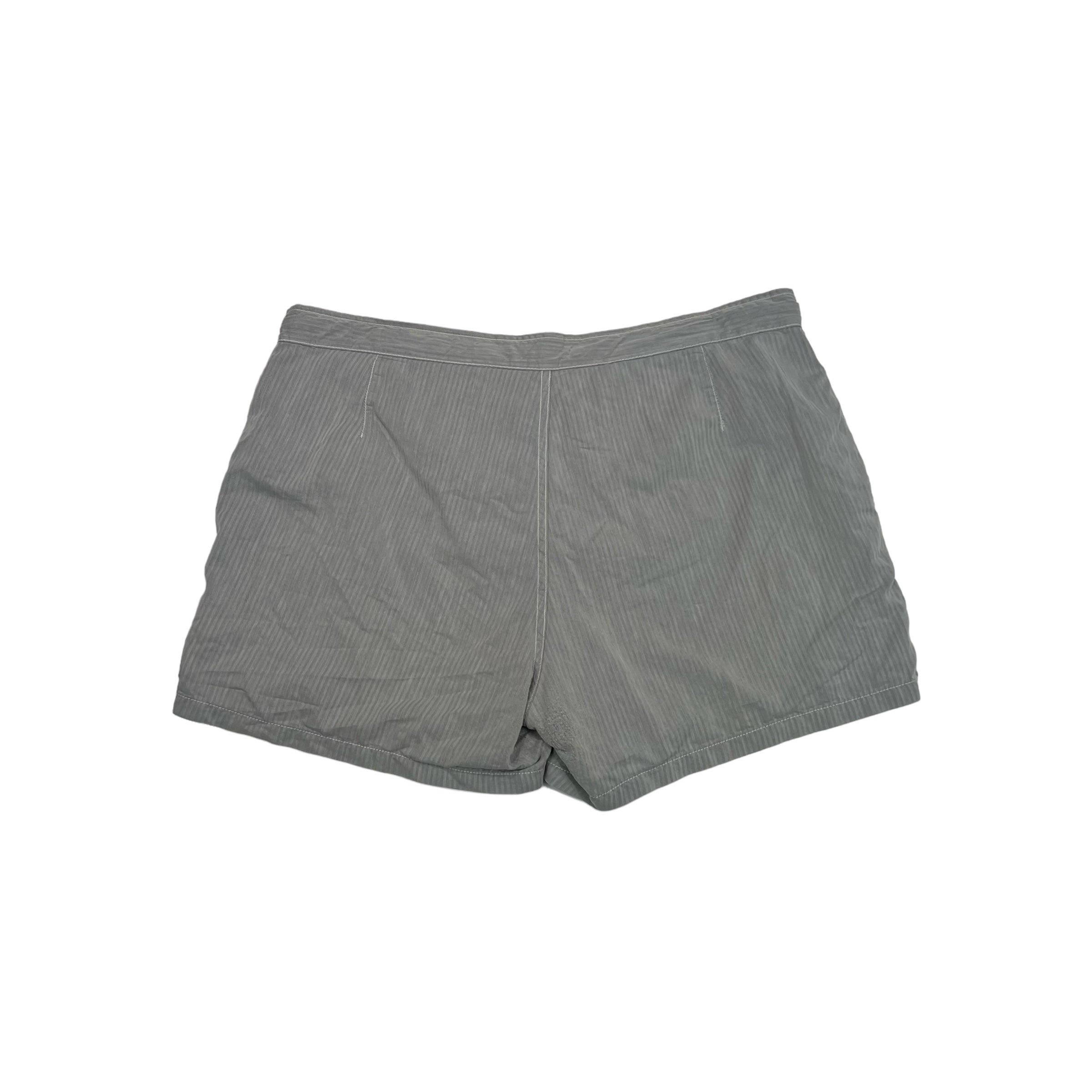 Stone Island Grey Logo-Embroidery Swim Shorts