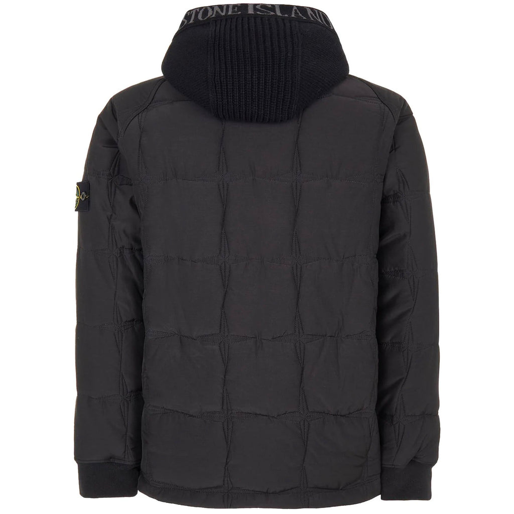 Stone Island Black Cupro Cotton Stella Jacket