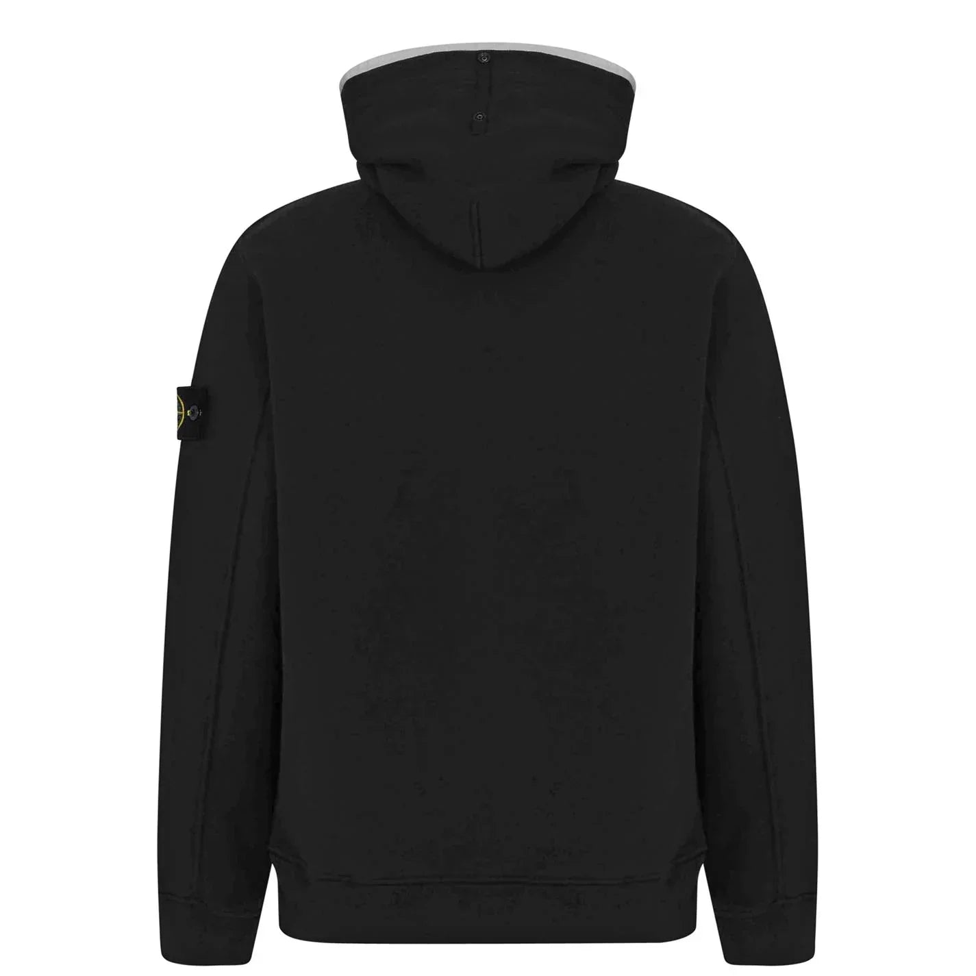 Stone Island Black Contrast Piping Hoodie
