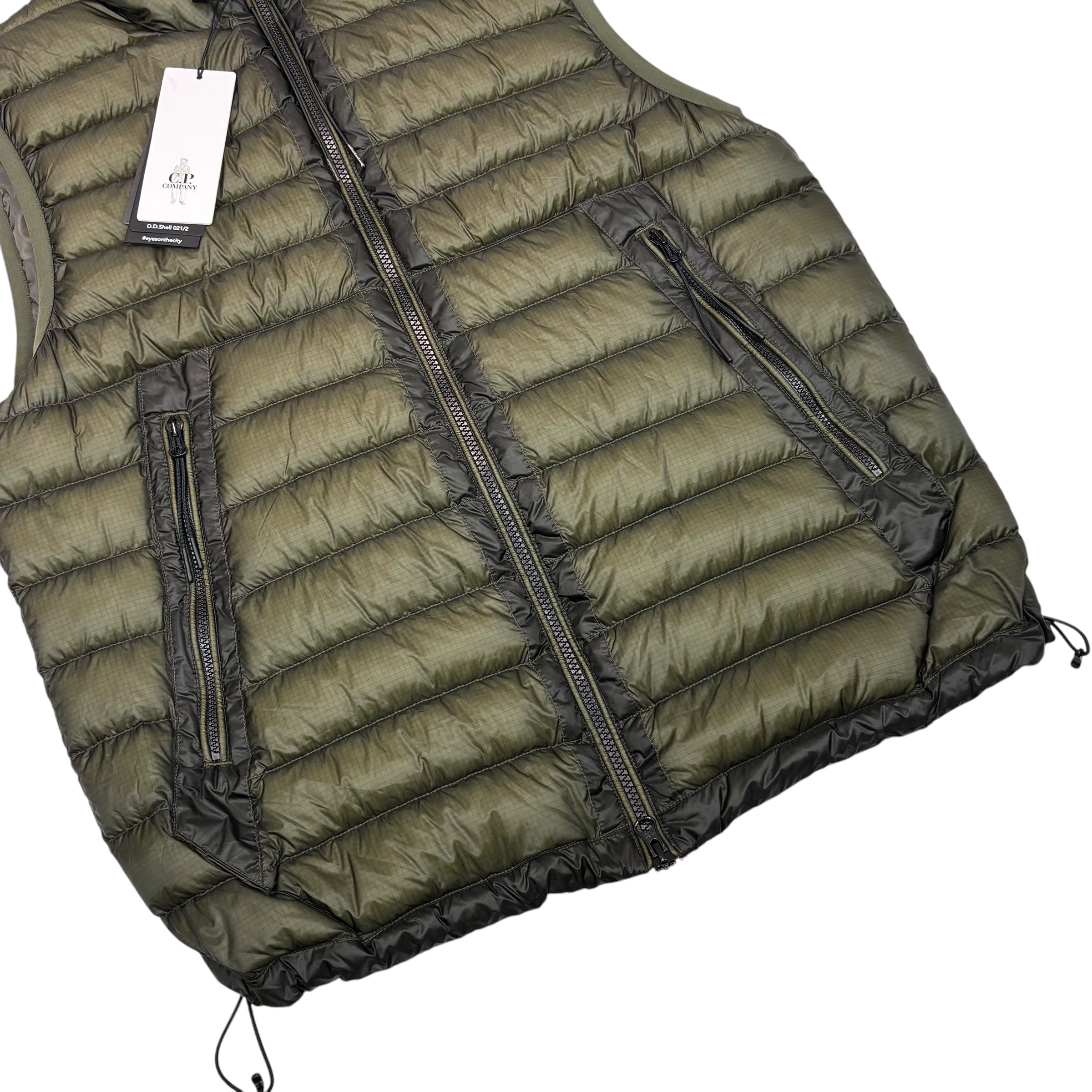 CP Company Duck Green D.D. Shell Double Goggle Gilet