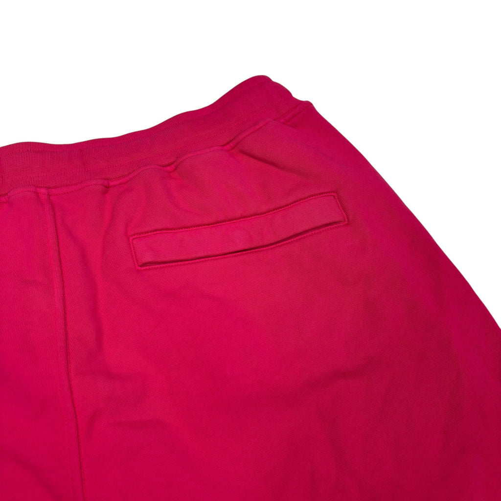Stone Island Hot Pink Cotton Compass-Patch Shorts