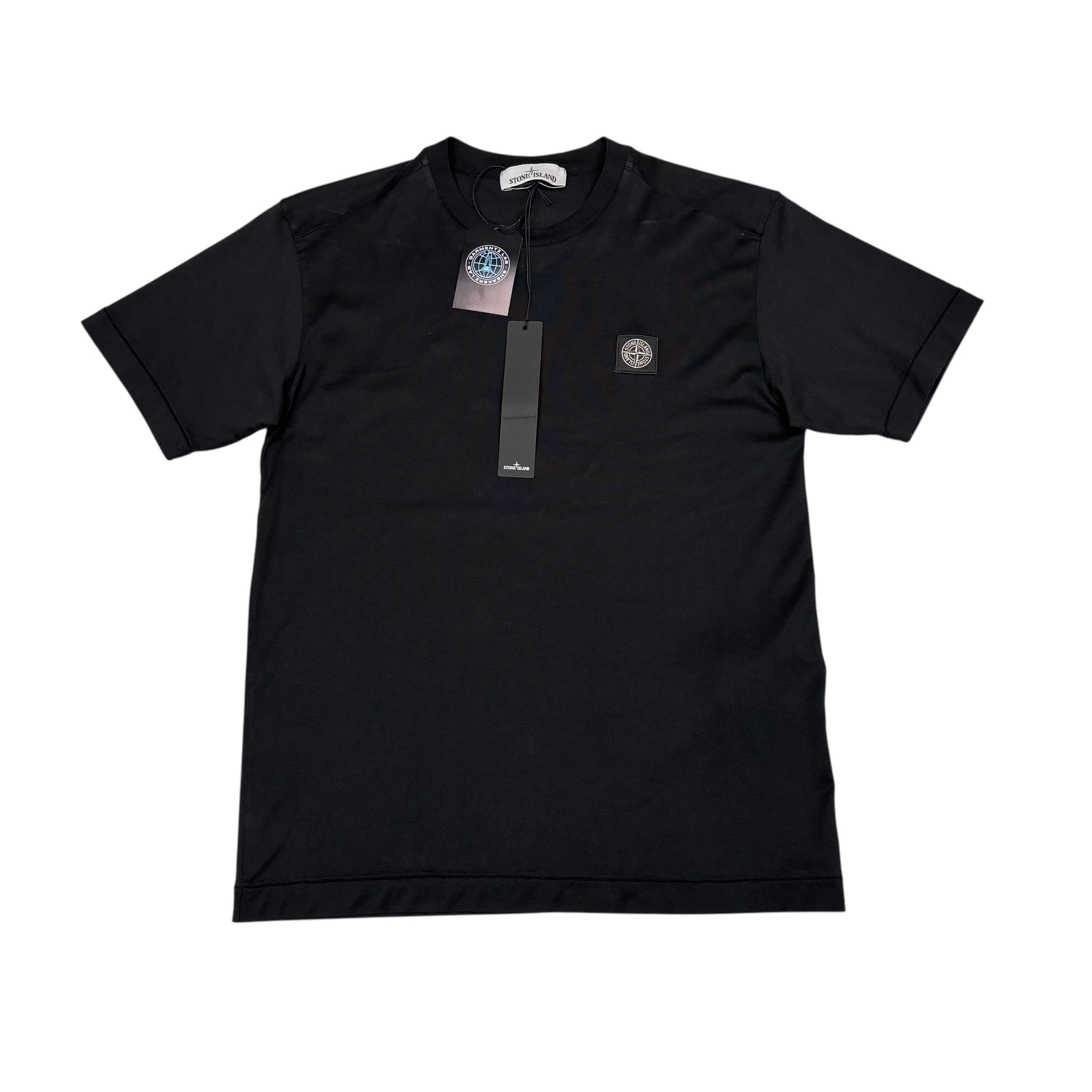 Stone Island Black Patch Logo Tshirt