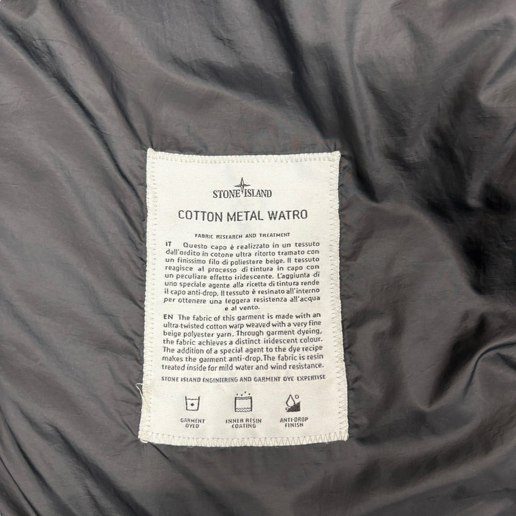 Stone Island Green Cotton Metal Watro Compass Patch 2 In 1 Jacket