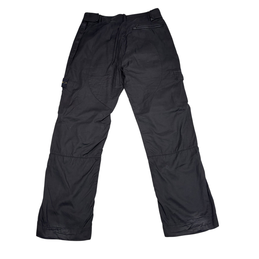 Stone Island Black Compass Patch Trousers