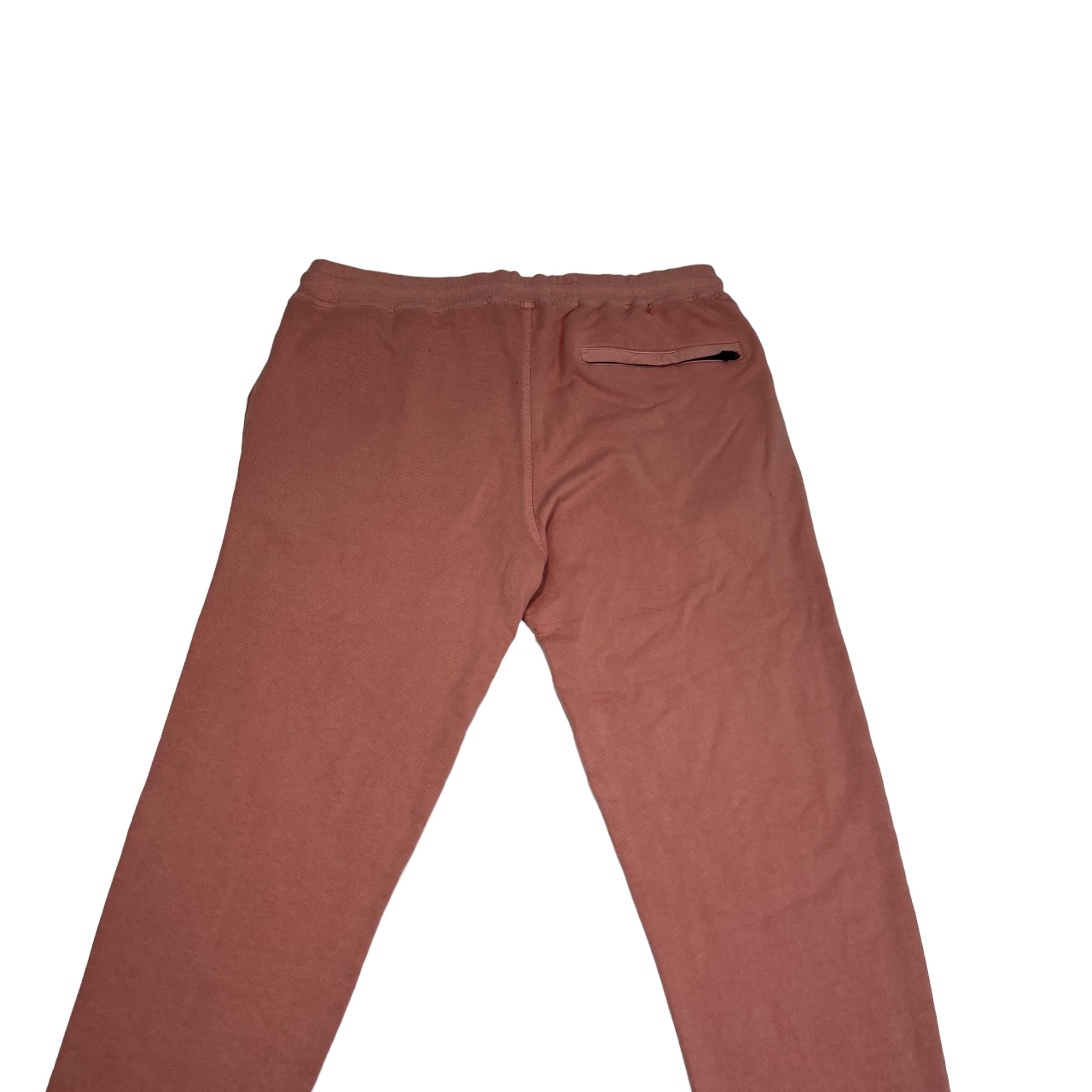 CP Company Mauve Pink Cotton Fleece Logo Joggers