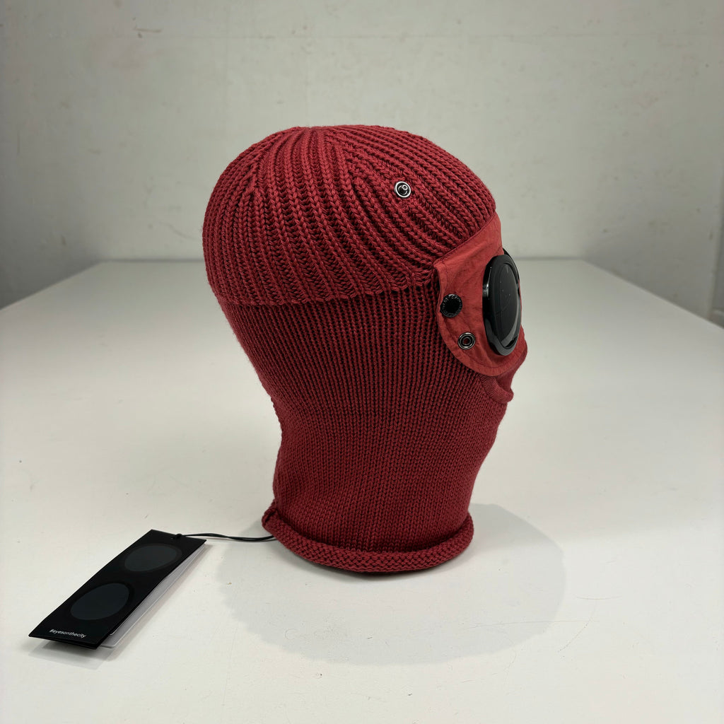CP Company Ketchup Red Knitted Woollen Balaclava