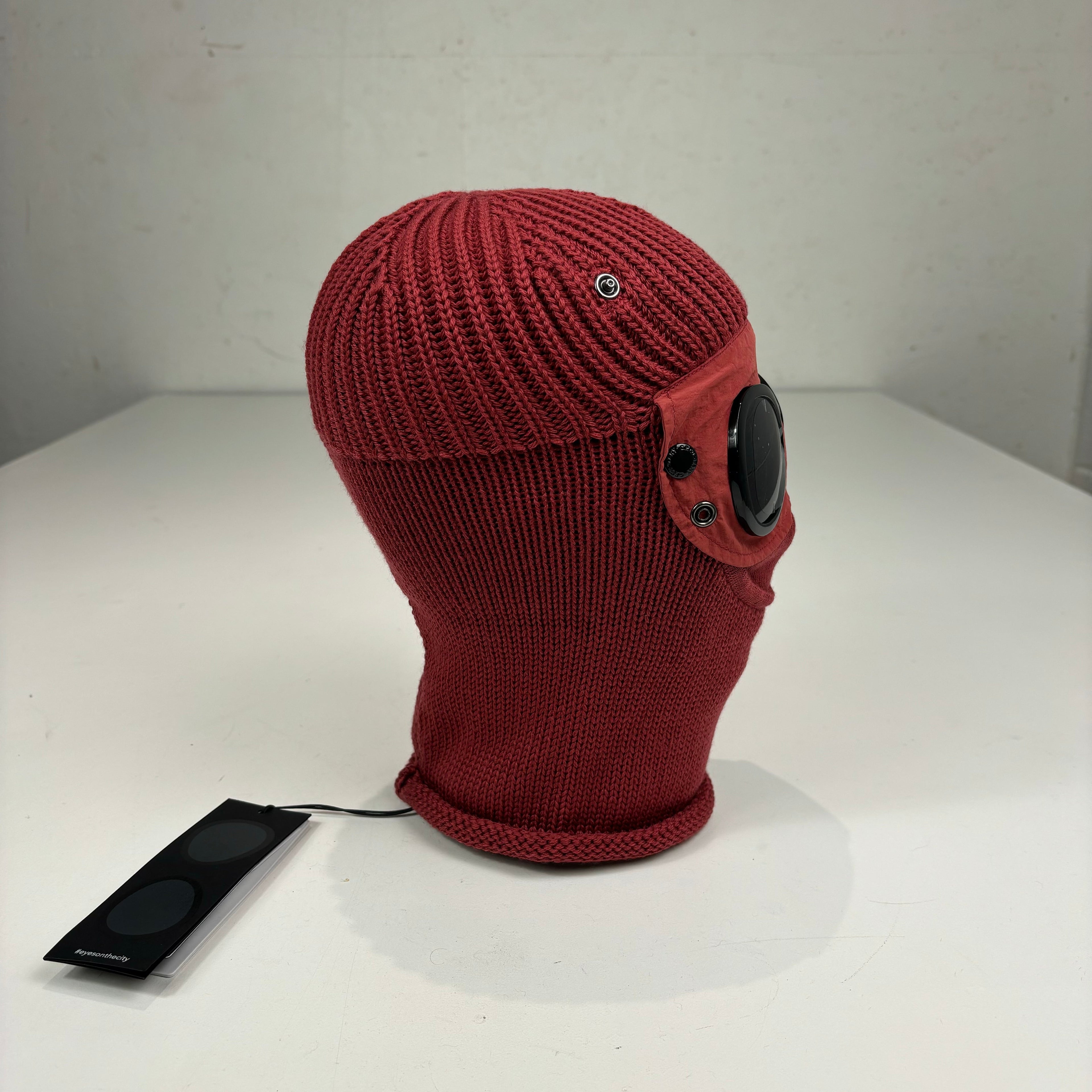 CP Company Ketchup Red Knitted Woollen Balaclava