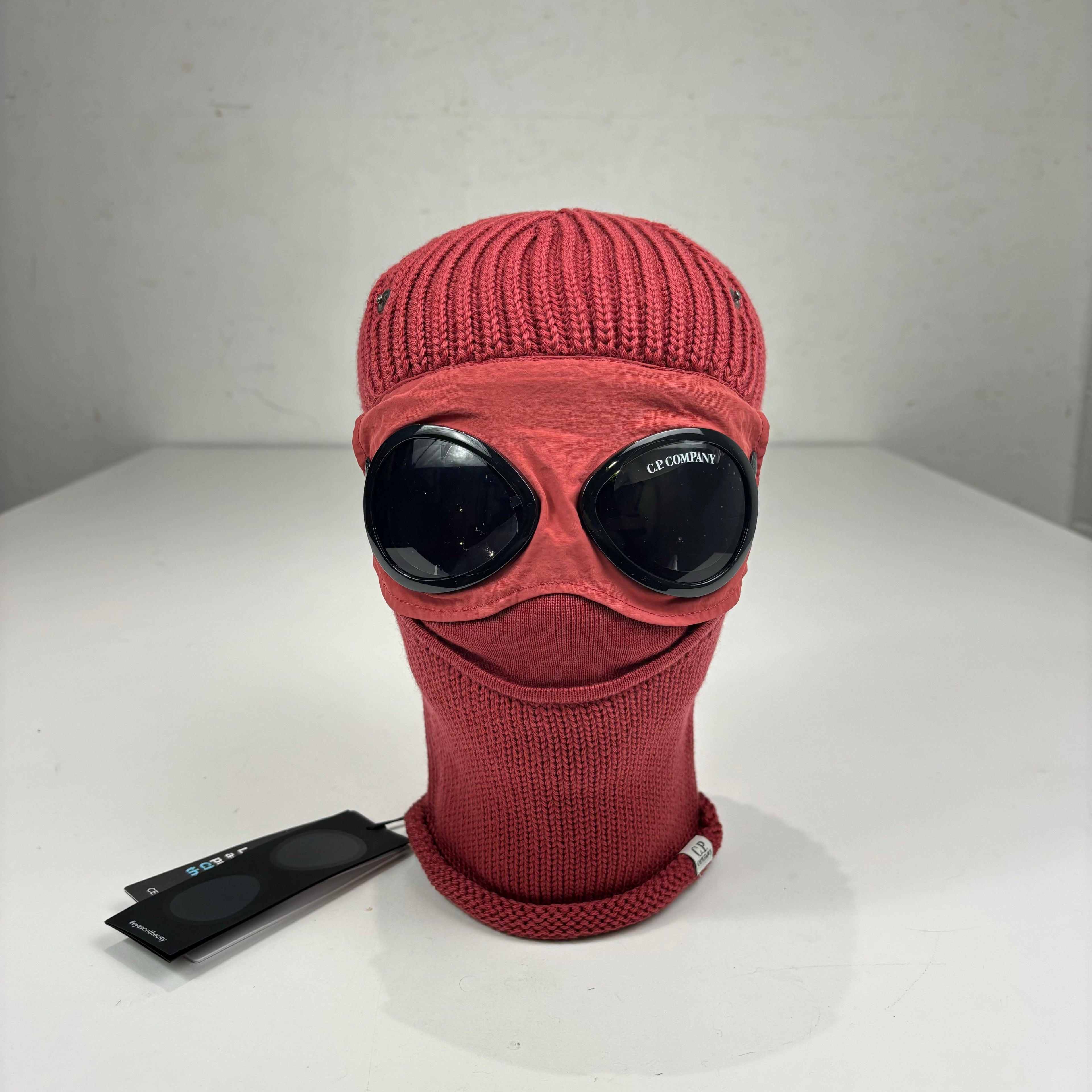 CP Company Ketchup Red Knitted Woollen Balaclava