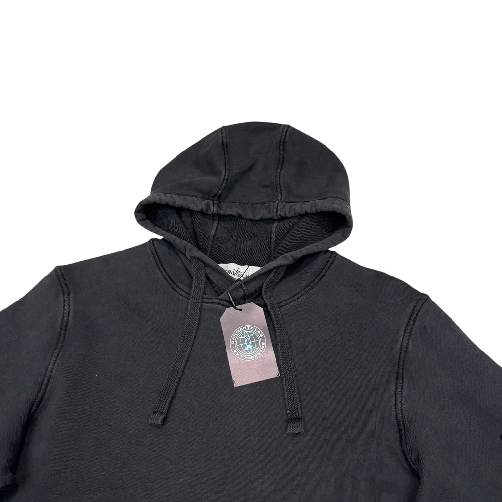 Stone Island Black Compass Patch Hoodie
