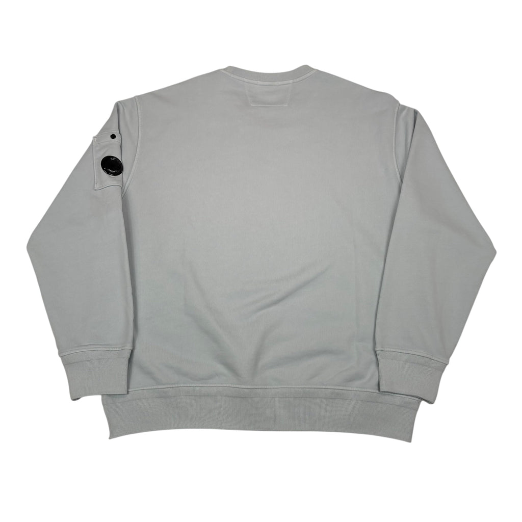 CP Company Baby Blue Sigble Goggle Diagonal Fleece Crewneck Jumper