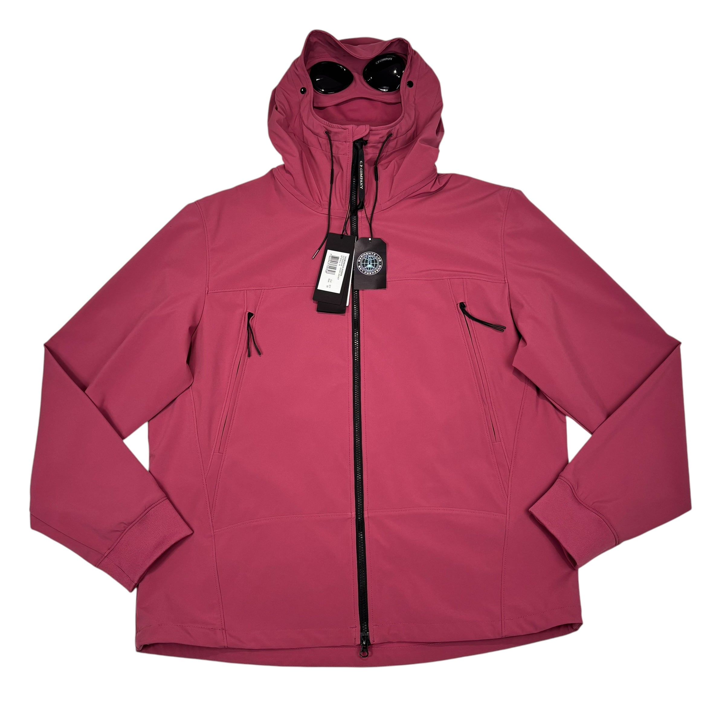 CP Company Pink Double Goggle Soft Shell Jacket