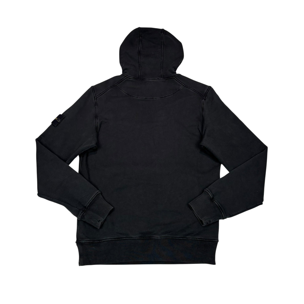 Stone Island Black Compass Patch Hoodie