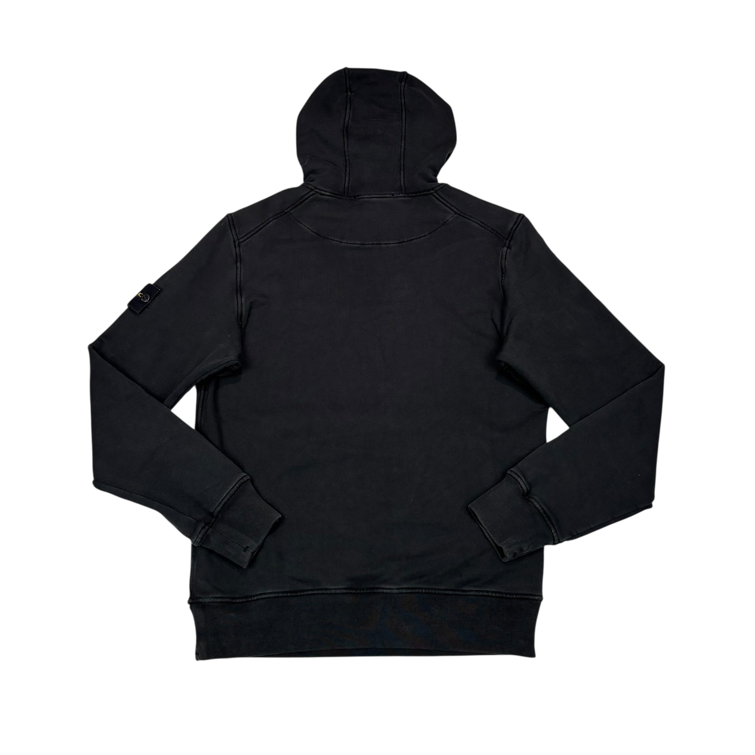Stone Island Black Compass Patch Hoodie
