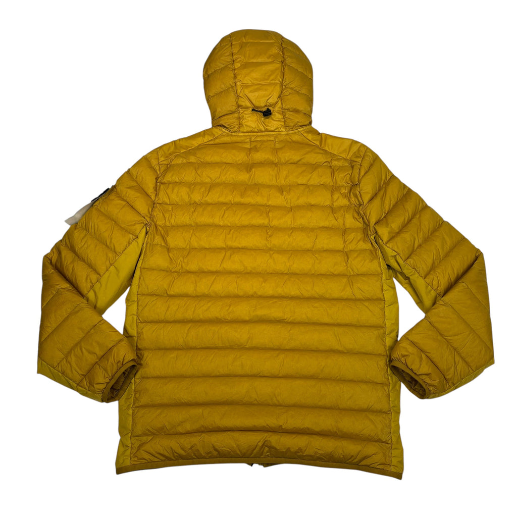 Stone Island Yellow Loom Woven chambers R-Nylon Down-TC Jacket