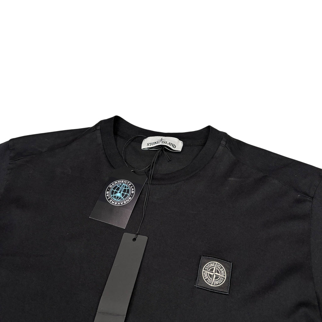 Stone Island Black Patch Logo Tshirt