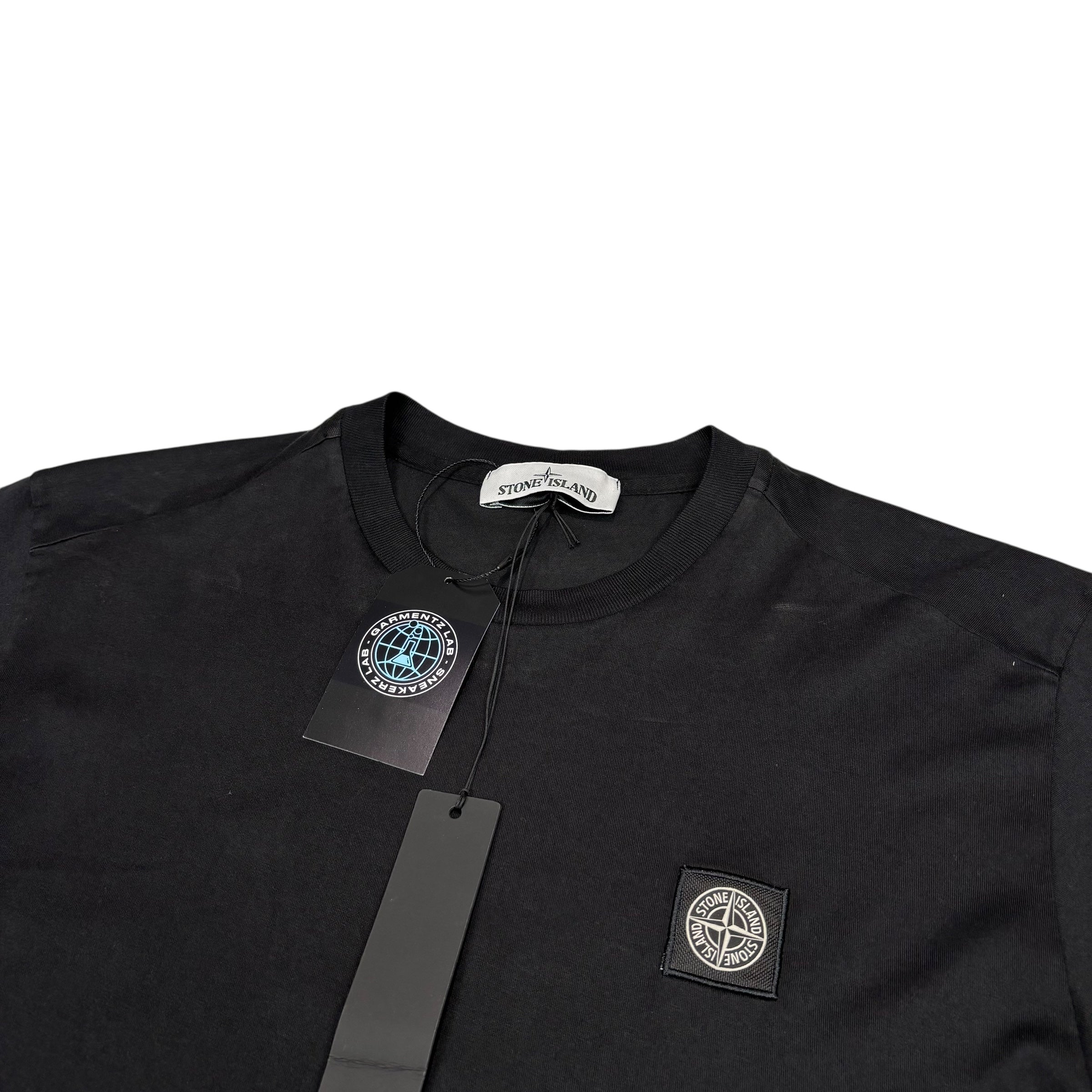 Stone Island Black Patch Logo Tshirt