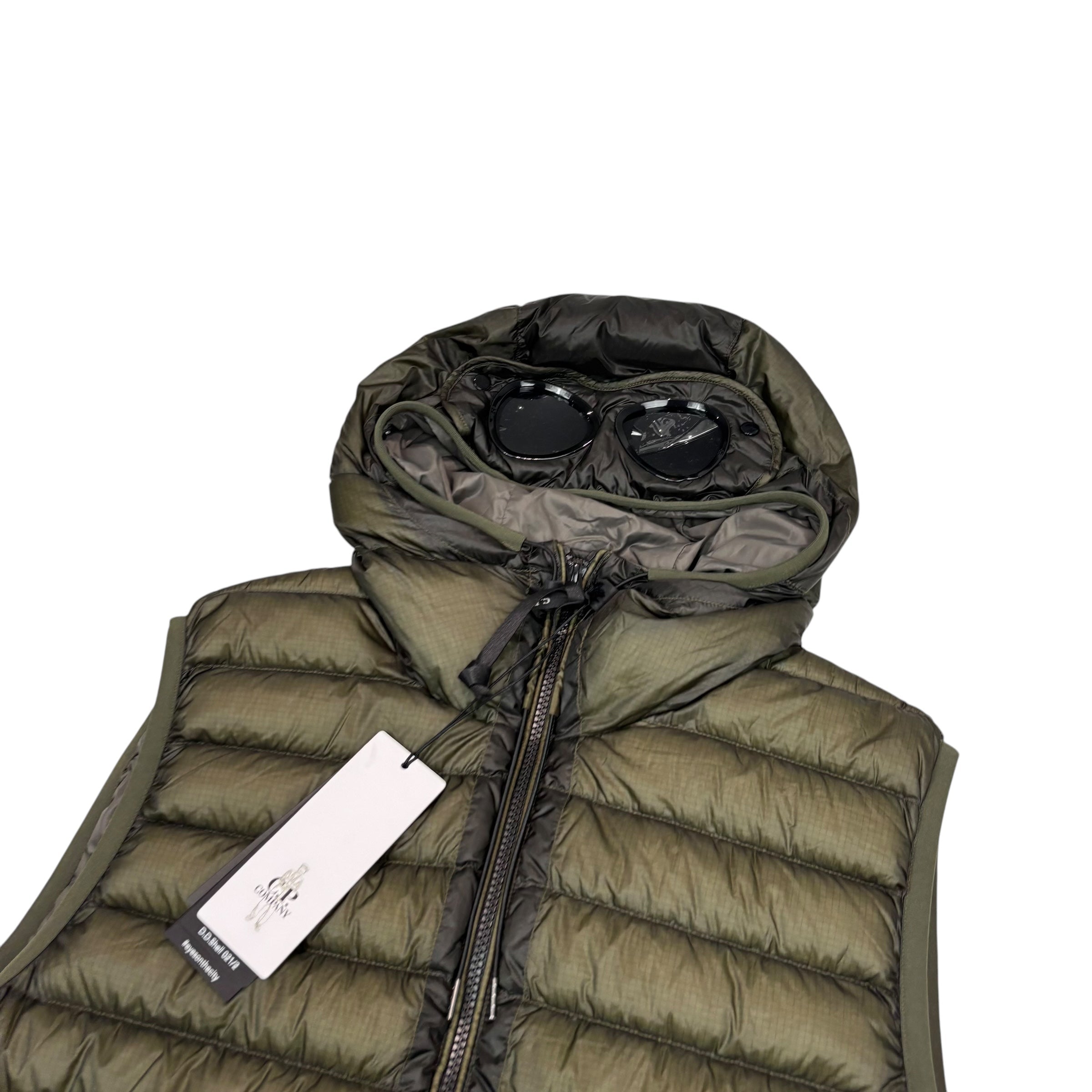 CP Company Duck Green D.D. Shell Double Goggle Gilet
