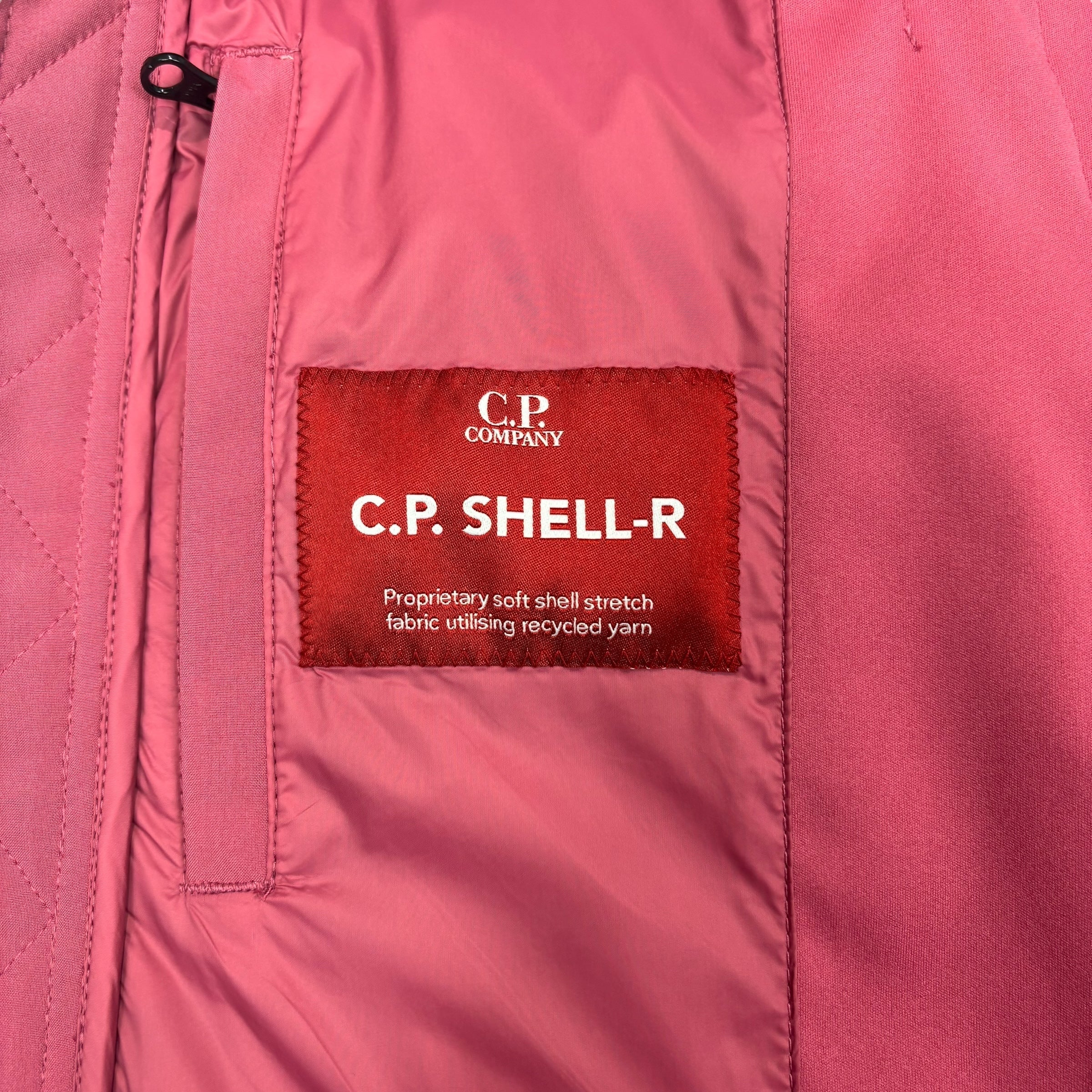 CP Company Pink Double Goggle Soft Shell Jacket