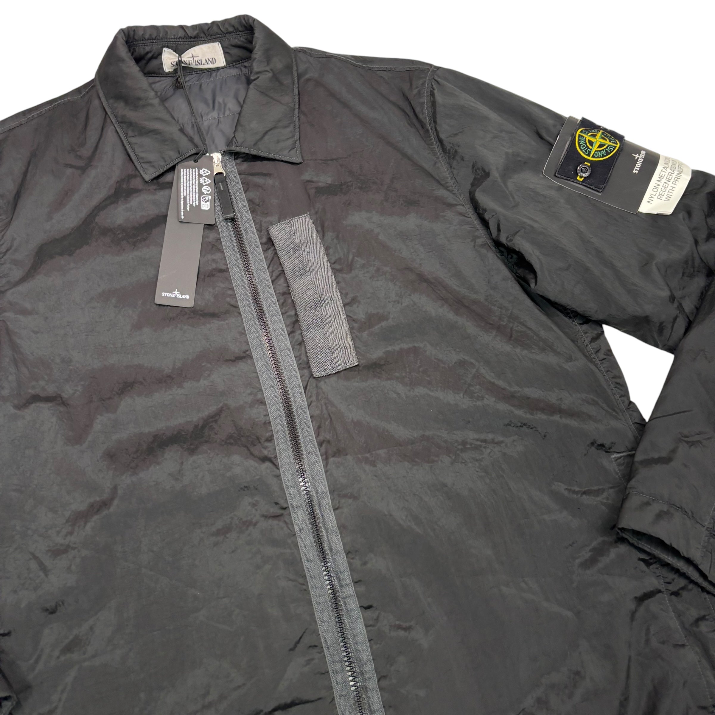 Stone Island Black in Econyl Regenerated Nylon with Primaloft-TC