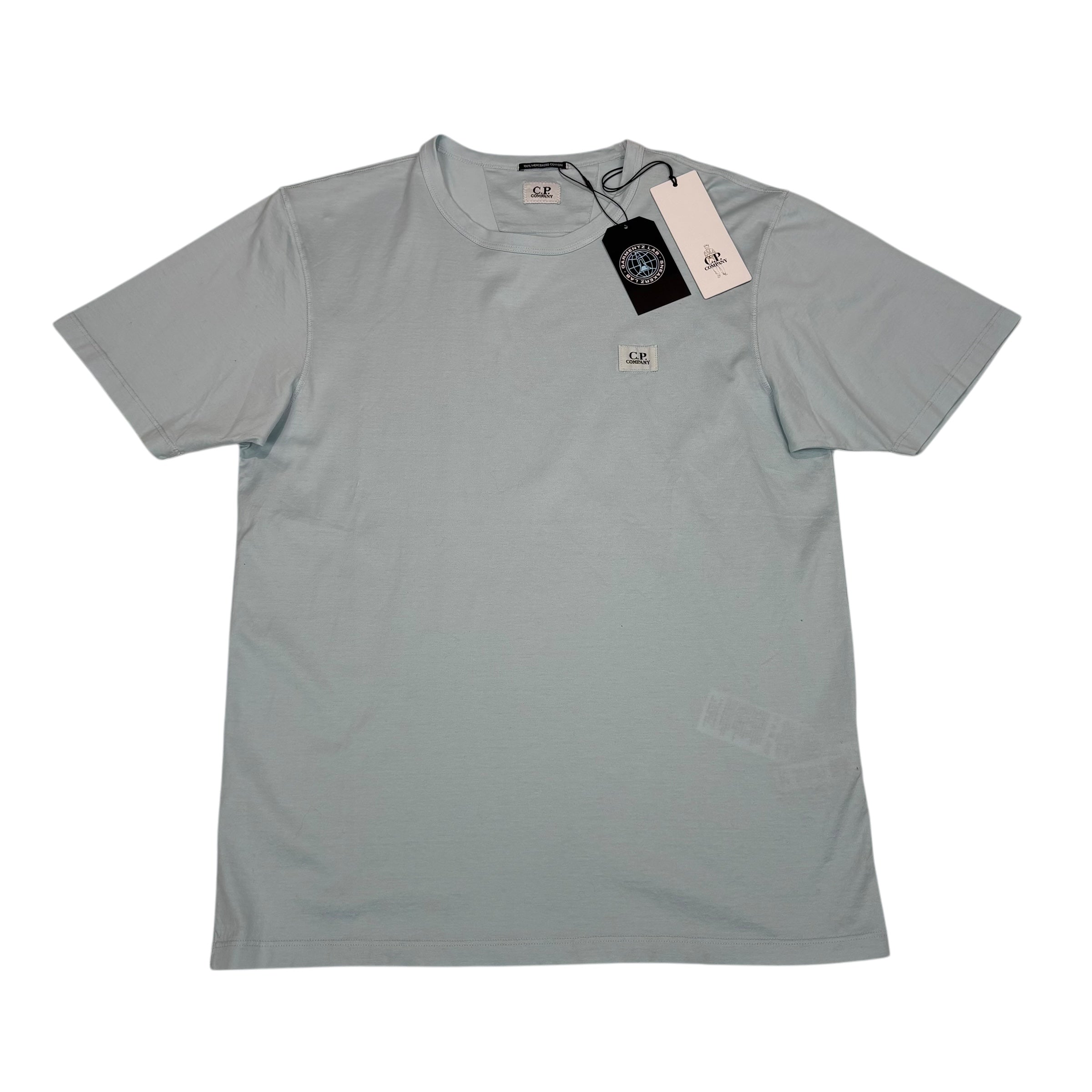 CP Company Blue Box Logo Embroidery Tshirt