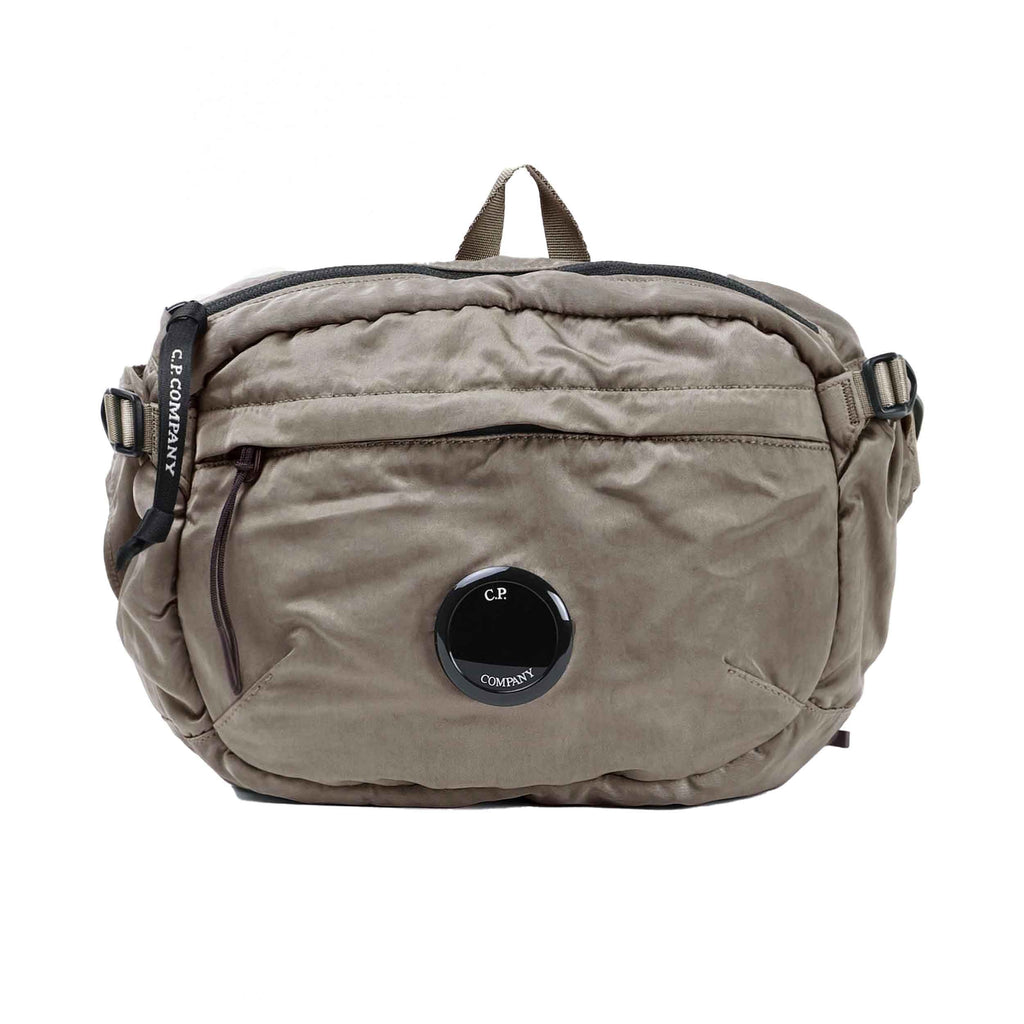 C.P. Company Nylon B Crossbody Bag in Vintage Khaki- Beige