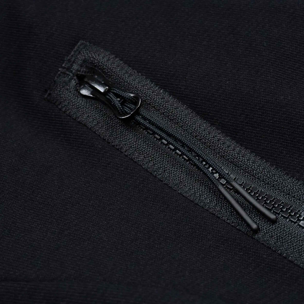 C.P. Company Diagonal Raised Fleece Goggle Zipped Hooded Sweatshirt in Black