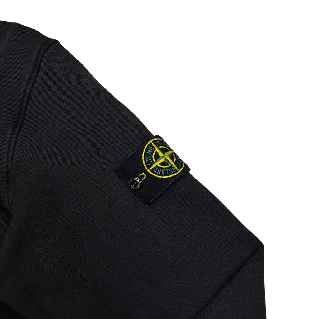 Stone Island Black Compass Patch Hoodie