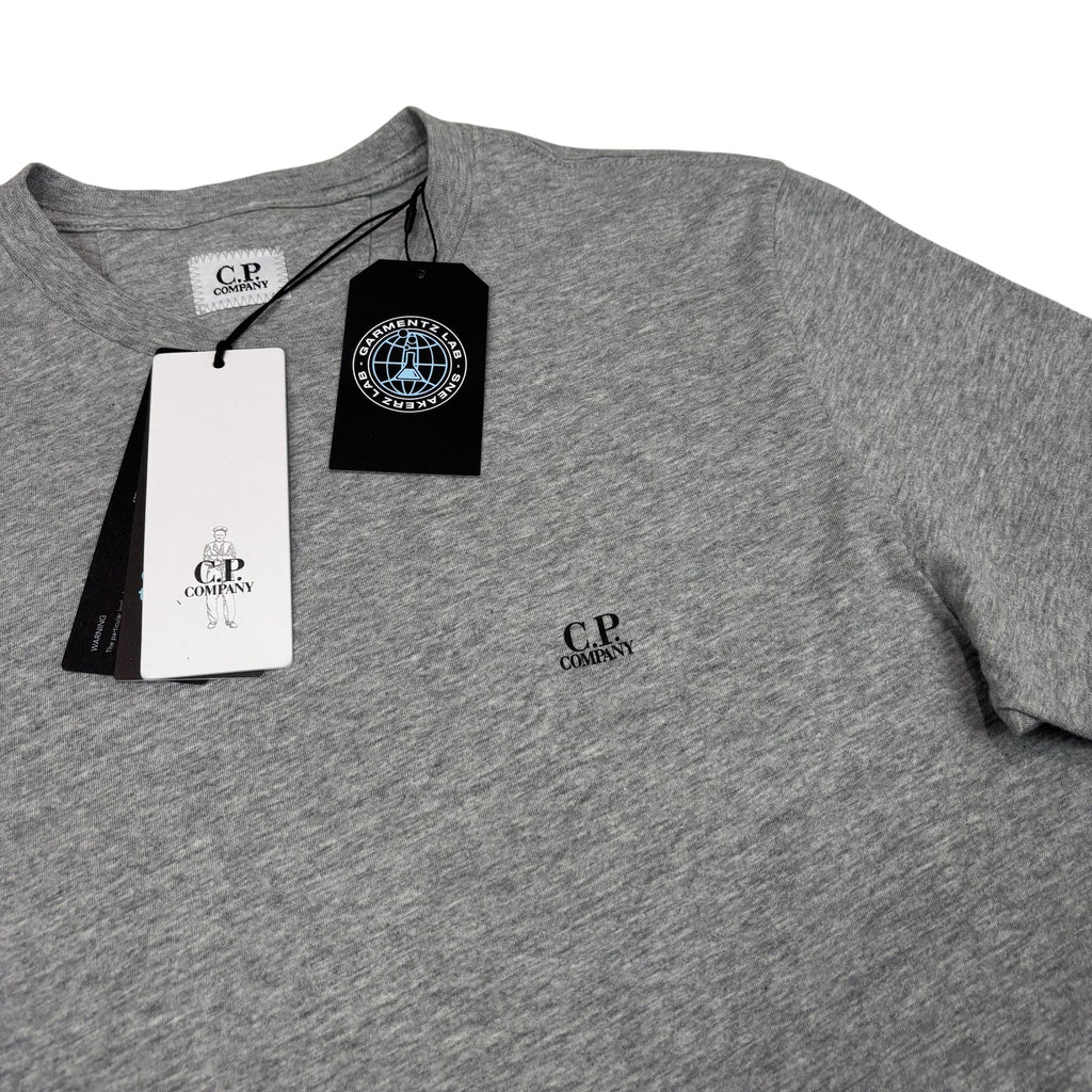 CP Company Grey Small Logo Spell Out TShirt
